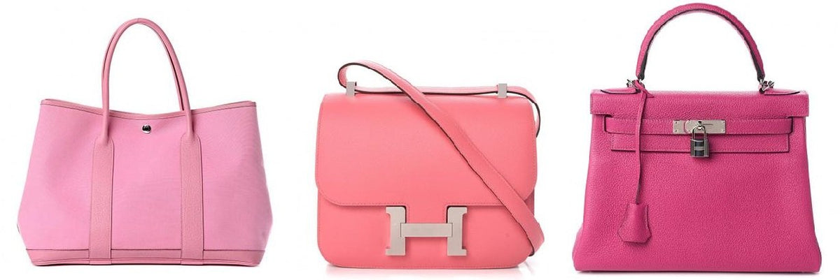 Hermes Hermès Kelly Pink Canvas Handbag