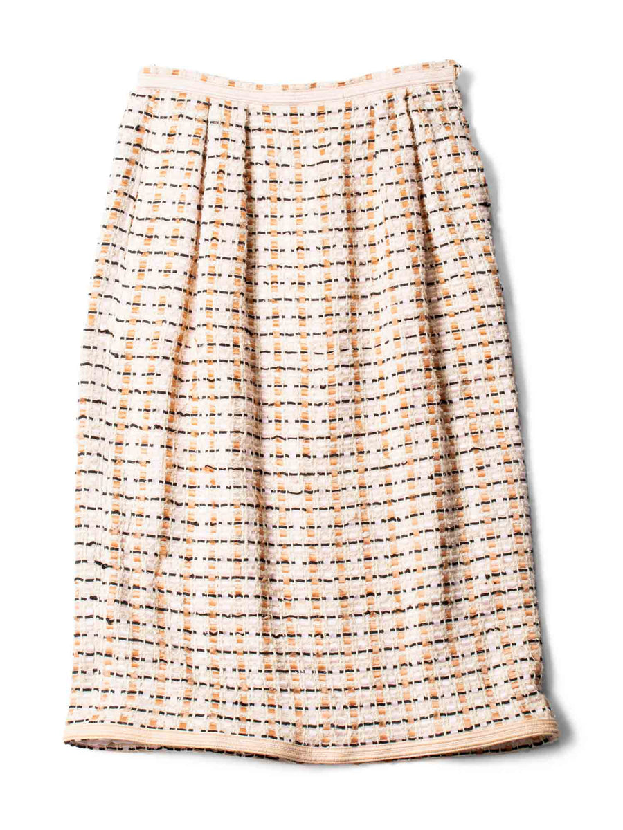 Adolfo New York Vintage Tweed Jacket Skirt Set Beige Adolfo New York Vintage Tweed Jacket Skirt Set Beige