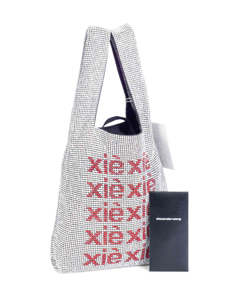 Alexander Wang Rhinestone Xie Xie Thank You Bucket Bag-designer resale