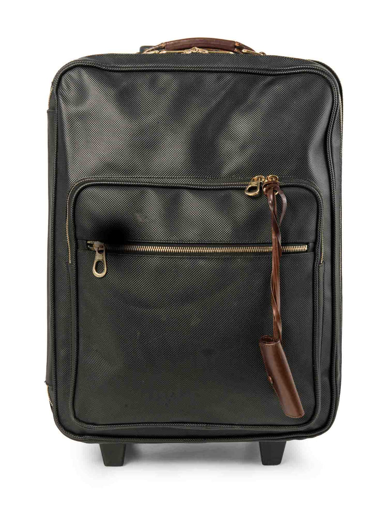 Bottega Veneta Carry-On Suitcase Black Brown-designer resale