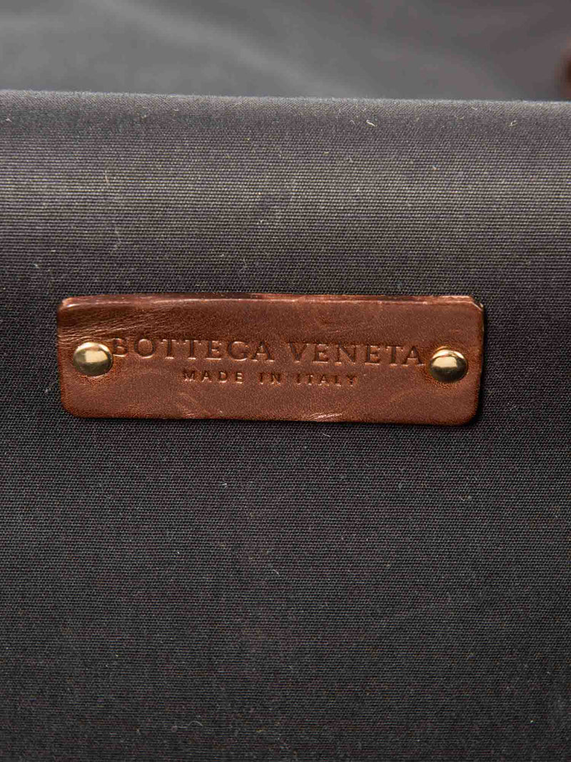 Bottega Veneta Carry-On Suitcase Black Brown-designer resale