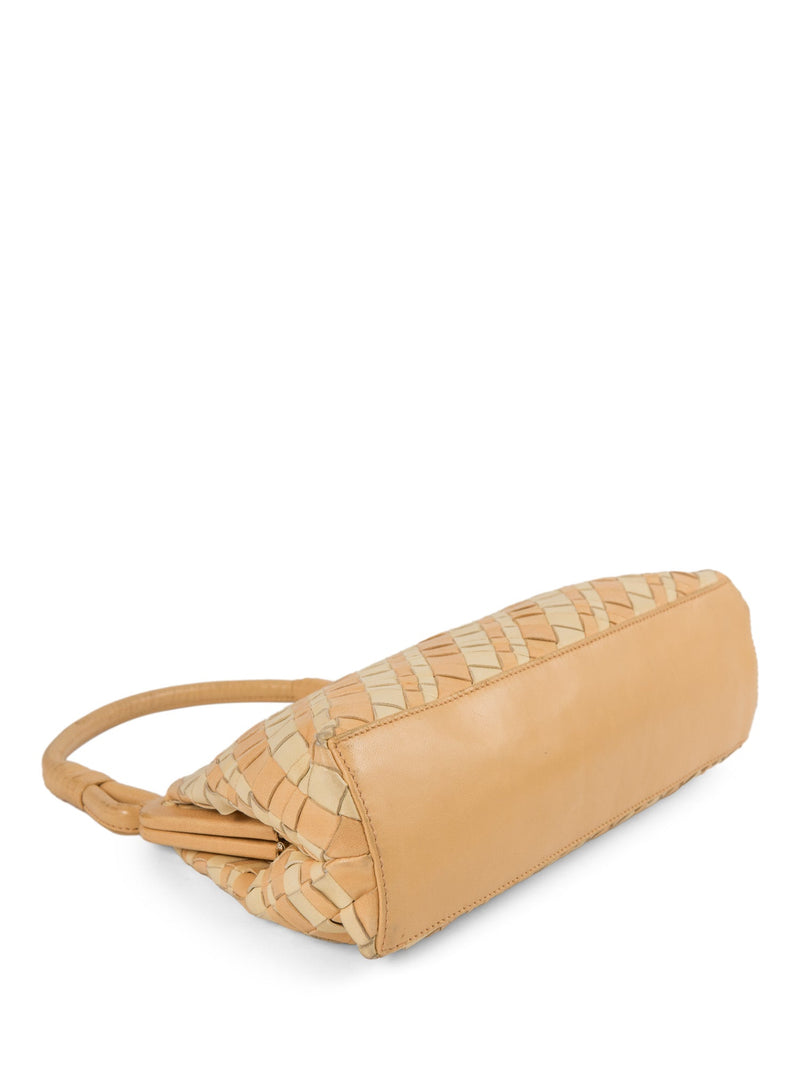 Bottega Veneta Intrecciato Leather Top Handle Bag-designer resale