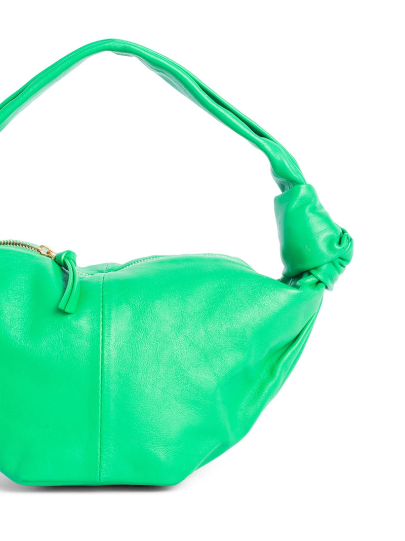 Bottega Veneta Leather Double Knot Top Handle Mini Bag Green-designer resale