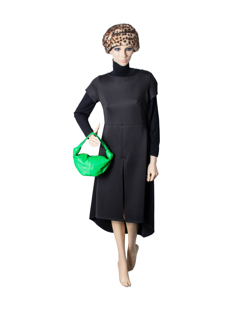 Bottega Veneta Leather Double Knot Top Handle Mini Bag Green-designer resale