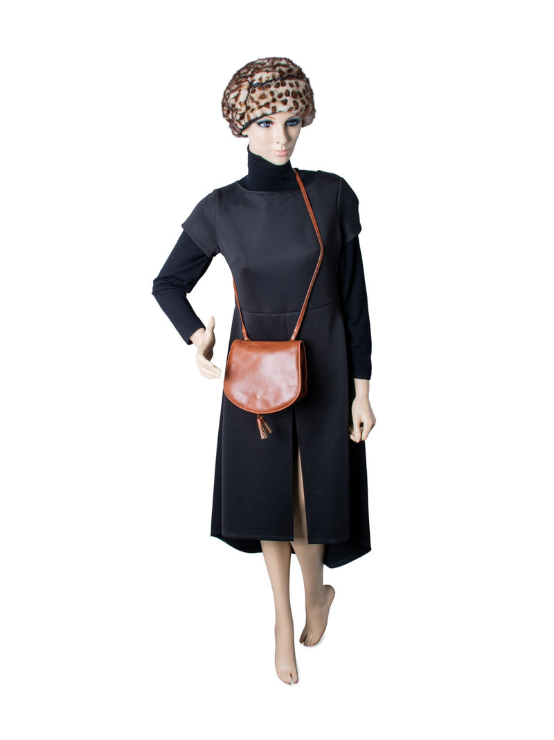 Bottega Veneta Vintage Tassels Leather Messenger Flap Bag Brown-designer resale