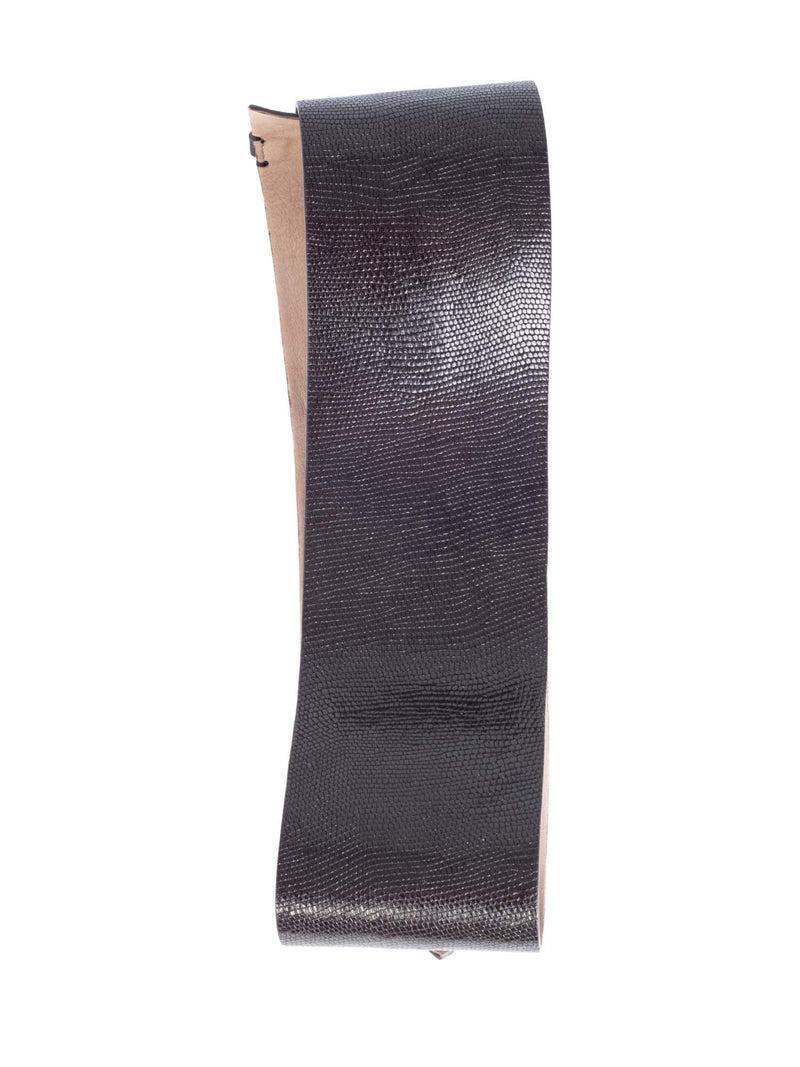 Brunello Cucinelli Leather Monili Buckle Wide Corset Belt Brown-designer resale