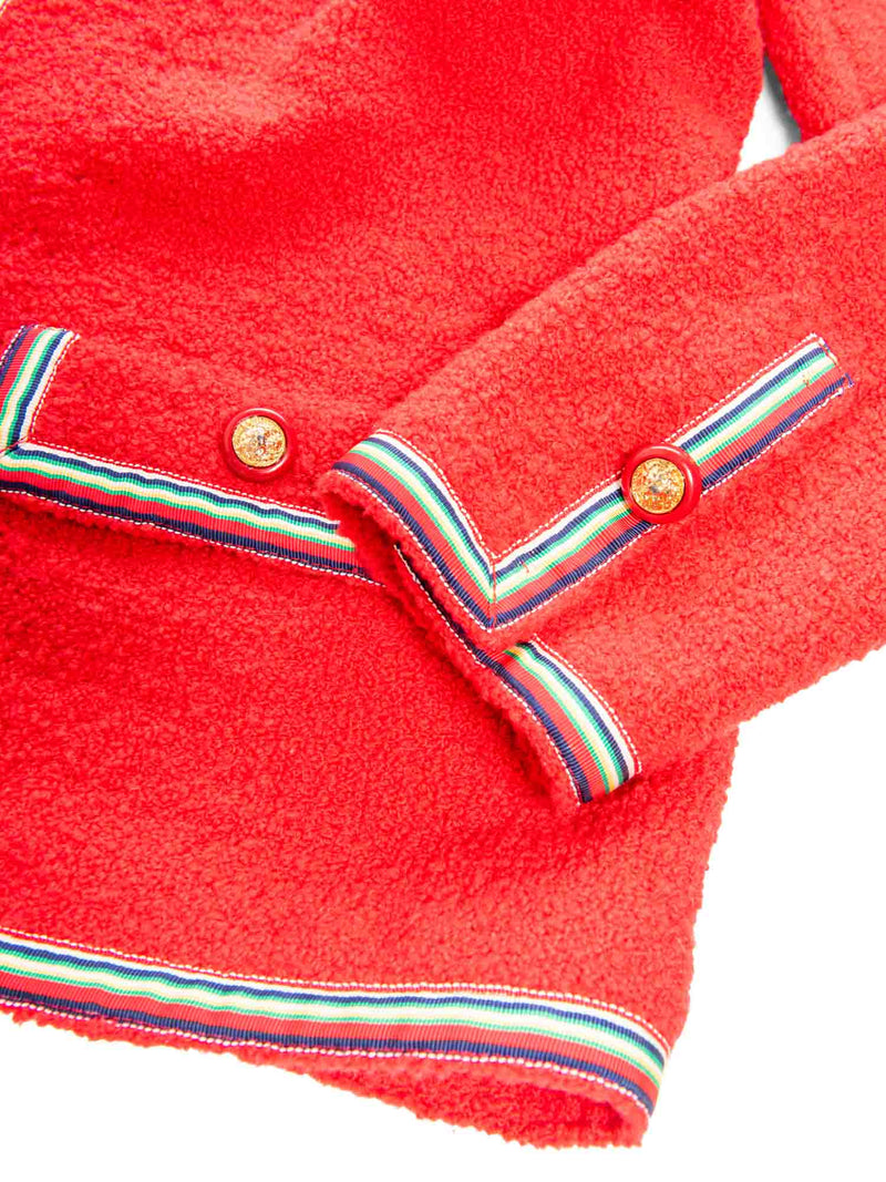 Cardiere et Cie Boucle Jacket Red Multicolor-designer resale
