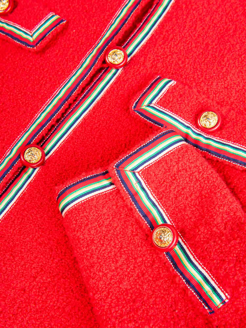 Cardiere et Cie Boucle Jacket Red Multicolor-designer resale