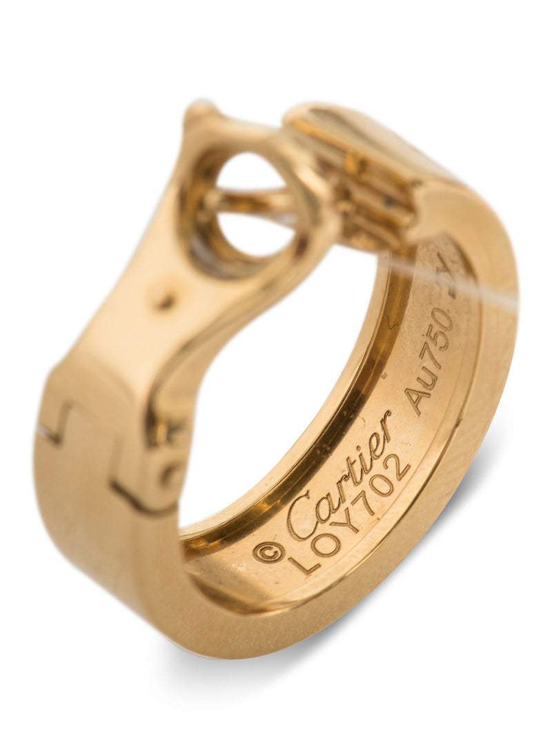 Cartier 18K Gold Love Earrings-designer resale