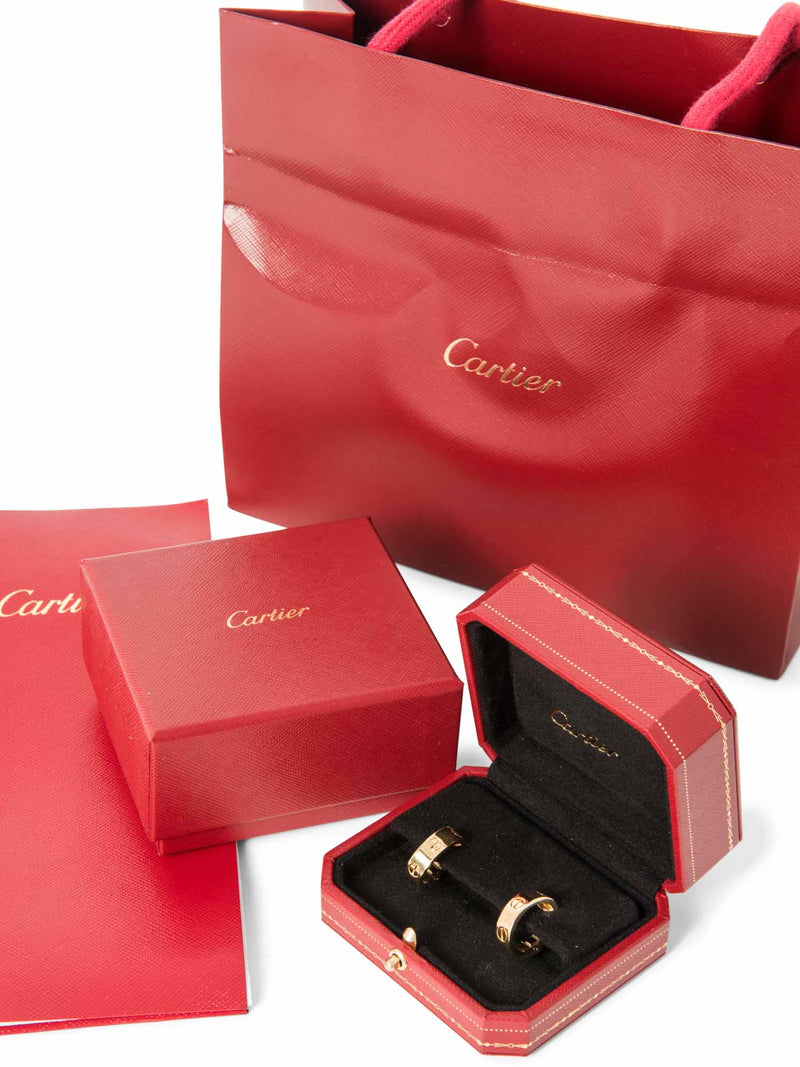 Cartier 18K Gold Love Earrings-designer resale