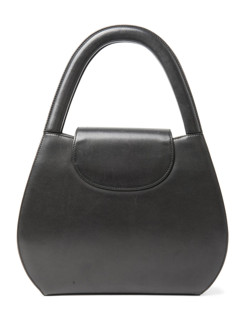 Cartier Logo 24K Gold Plated Panther Kelly Bag Black-designer resale