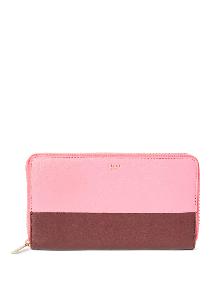CELINE Large Zipped Wallet Leather Black | eBay