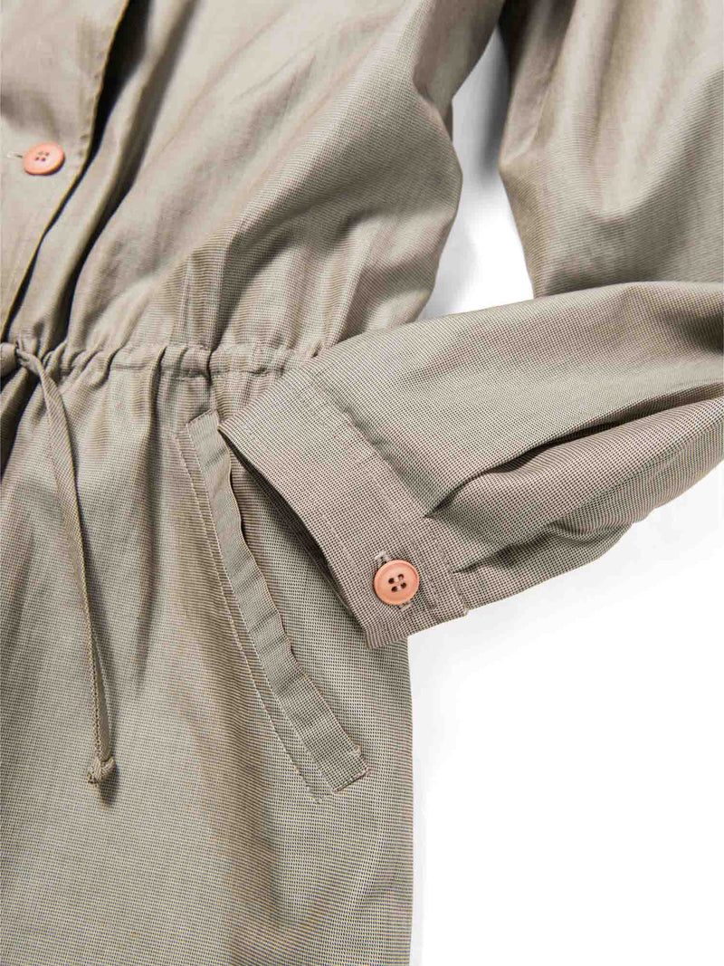 Christian Dior Drawstring Rain Jacket Grey Taupe-designer resale