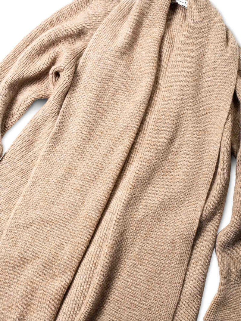 Christian Dior Knit Wool Alpaca Oversized Cardigan Beige-designer resale