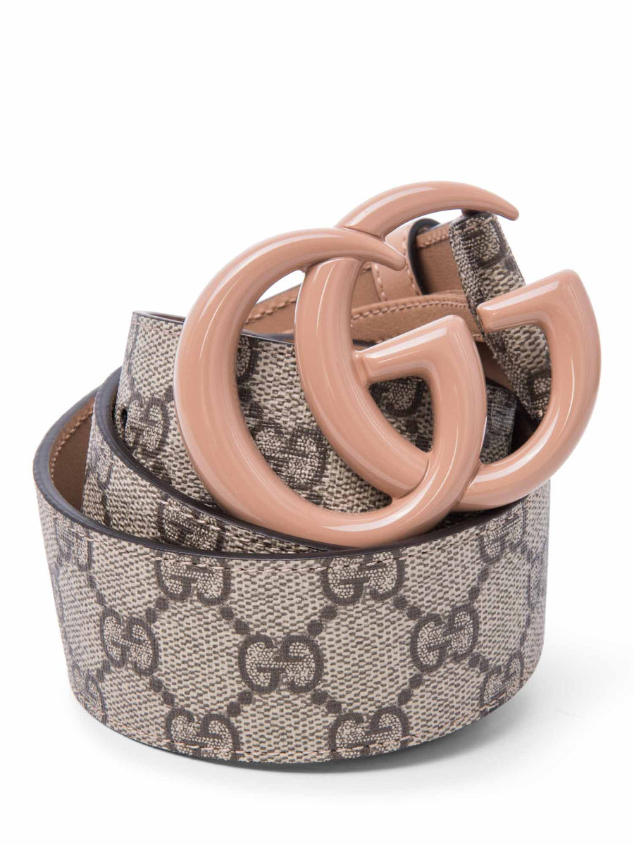 Gucci GGパターン ブラウンベルト Gucci GG Supreme Marmont Belt Brown
