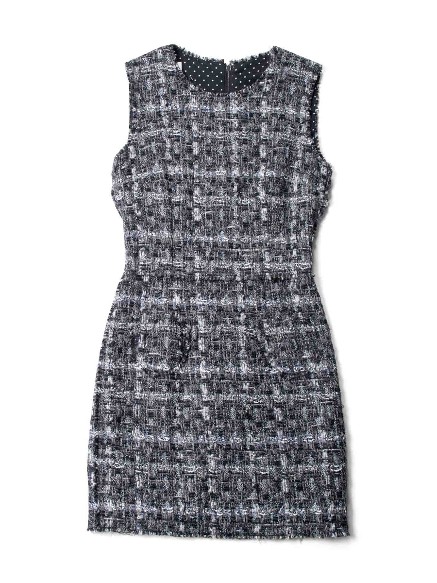 Dolce & Gabbana GREY SLEEVELESS TWEED DRESS ツイード ドレス Dolce & Gabbana GREY SLEEVELESS TWEED DRESS ツイード ドレス