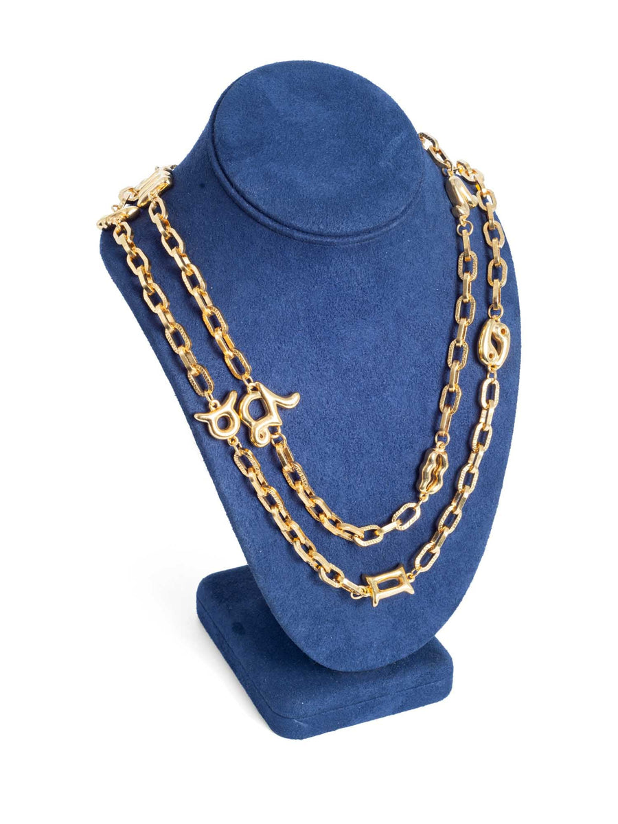 Fendi-Logo-24k-Gold-Plated-