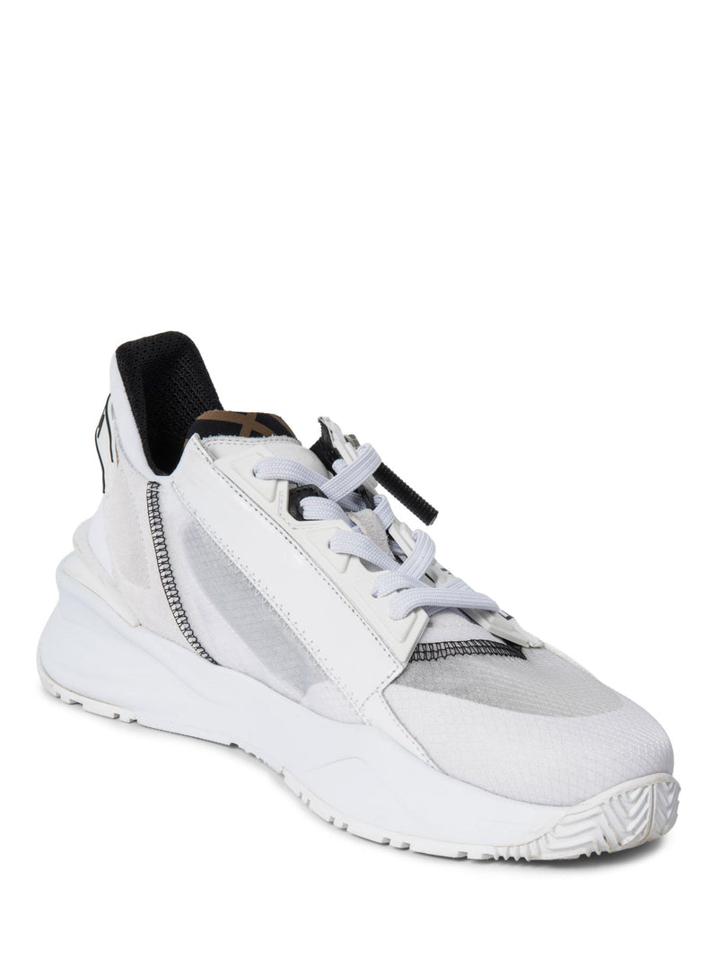 Fendi Zucca Logo Translucent Chunky Sneakers White-designer resale