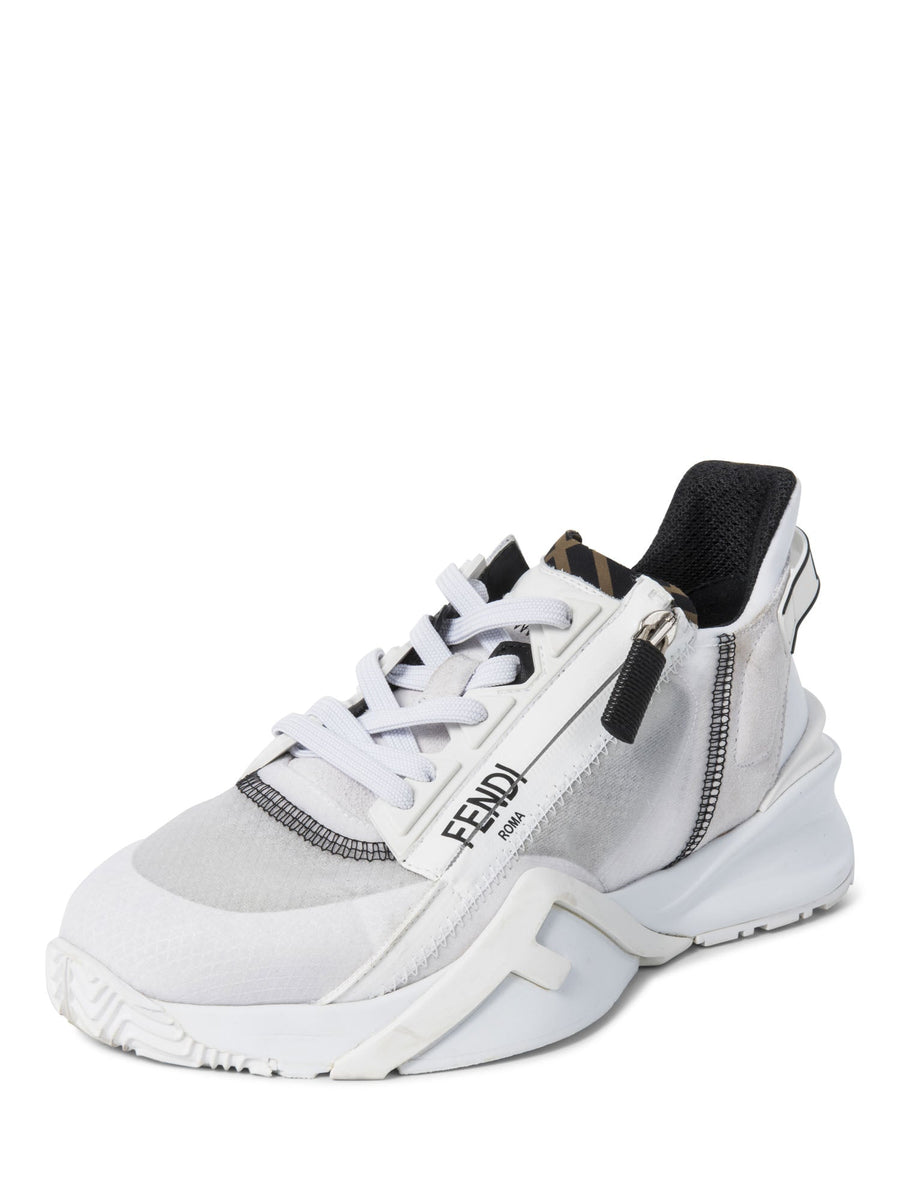 Fendi Zucca Logo Translucent Chunky Sneakers White