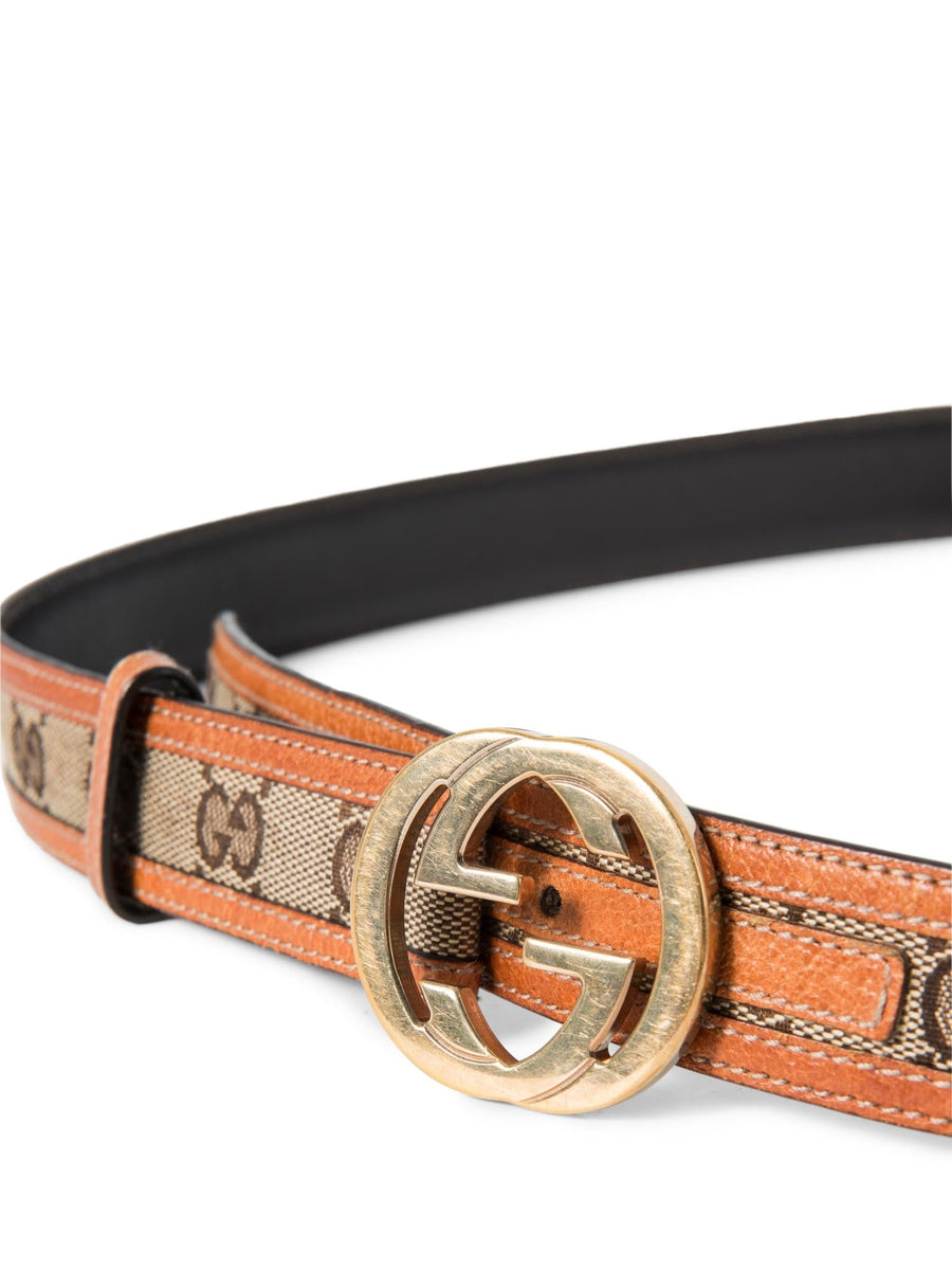 Gucci GG Supreme Belt Brown display picture 1