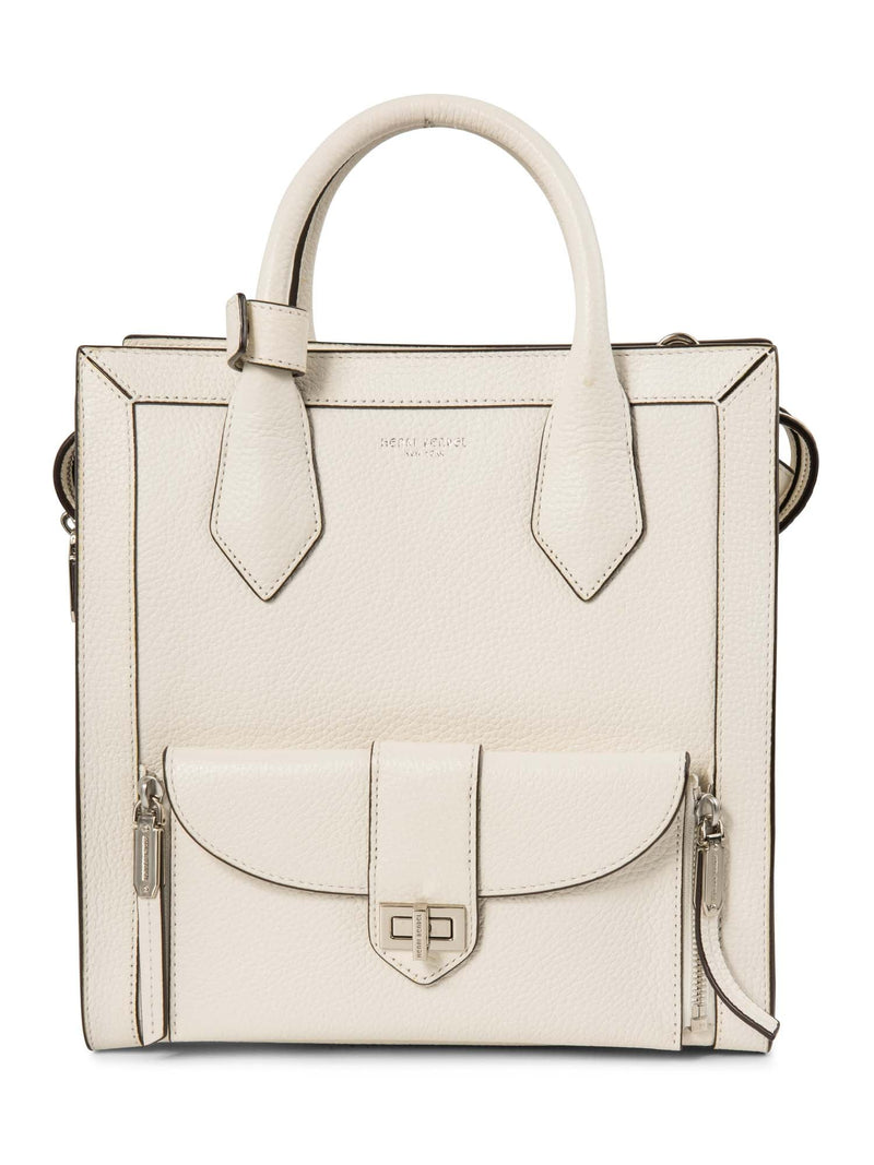 Henri Bendel Leather Top Handle Bag Backpack White-designer resale