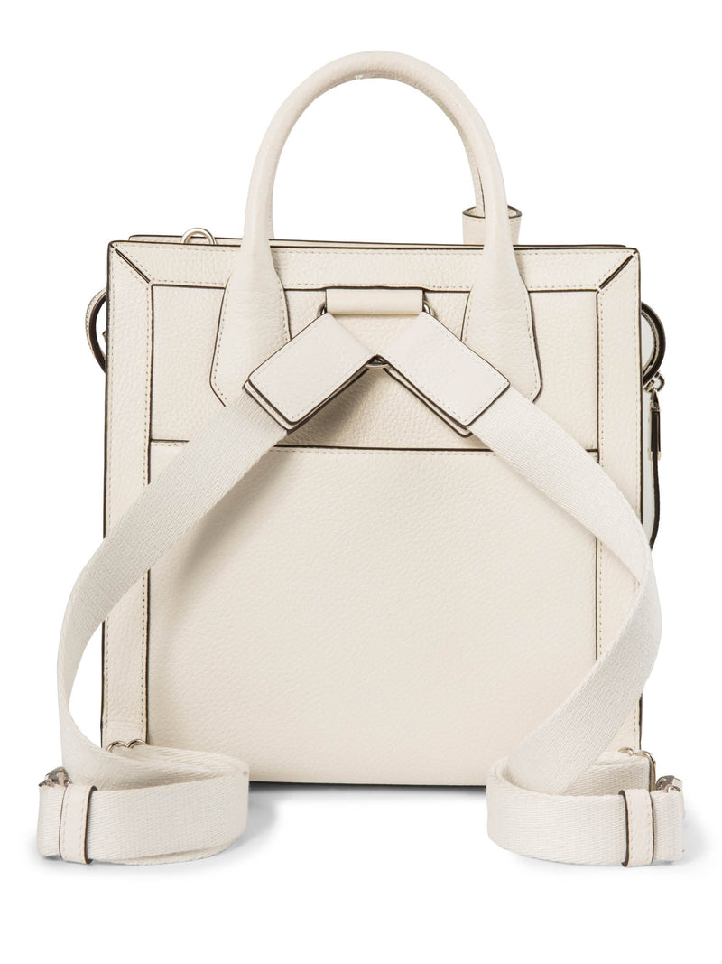 Henri Bendel Leather Top Handle Bag Backpack White-designer resale
