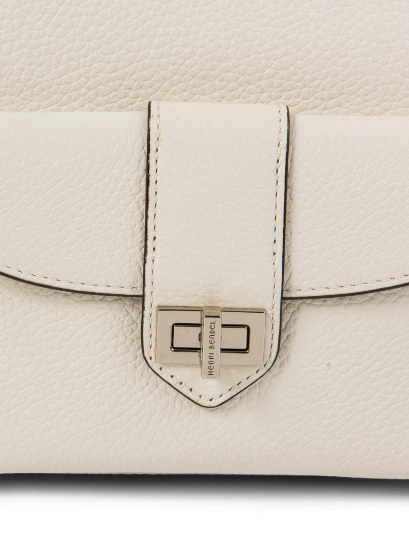 Henri Bendel Leather Top Handle Bag Backpack White-designer resale