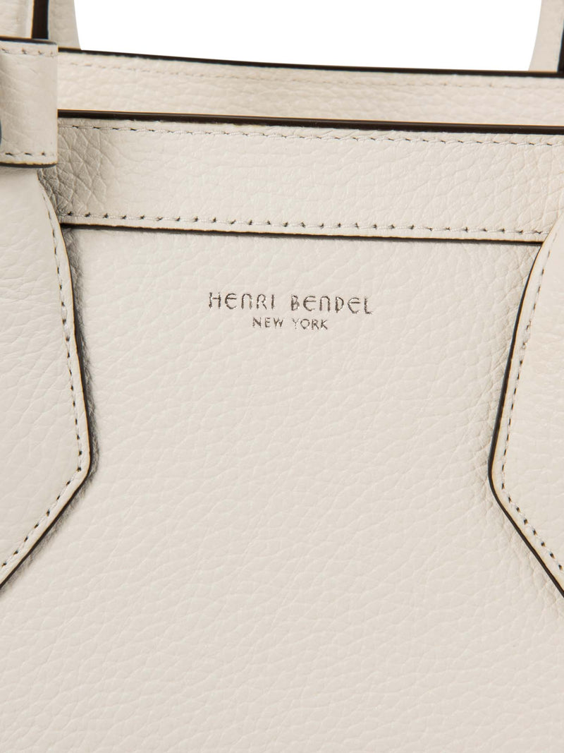 Henri Bendel Leather Top Handle Bag Backpack White-designer resale