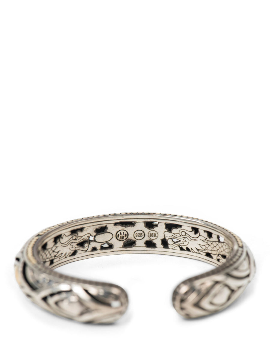 John Hardy 18K Gold Sterling Silver Cuff Bracelet