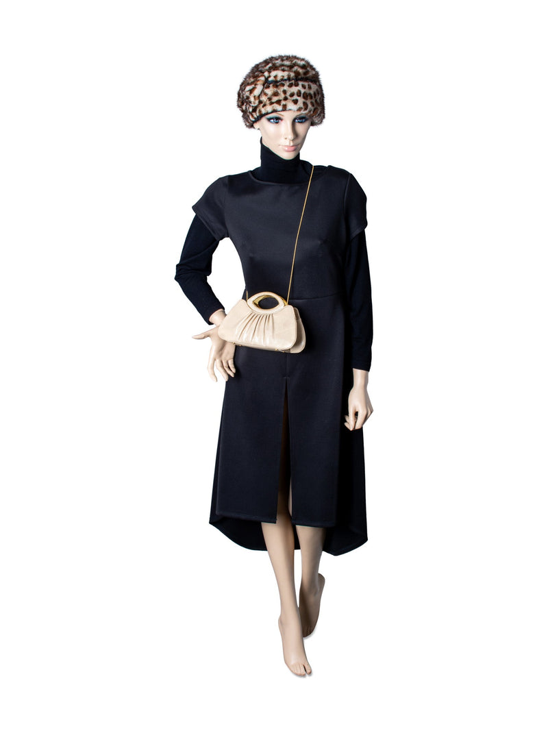 Judith Leiber Lizard Top Handle Evening Bag Beige-designer resale