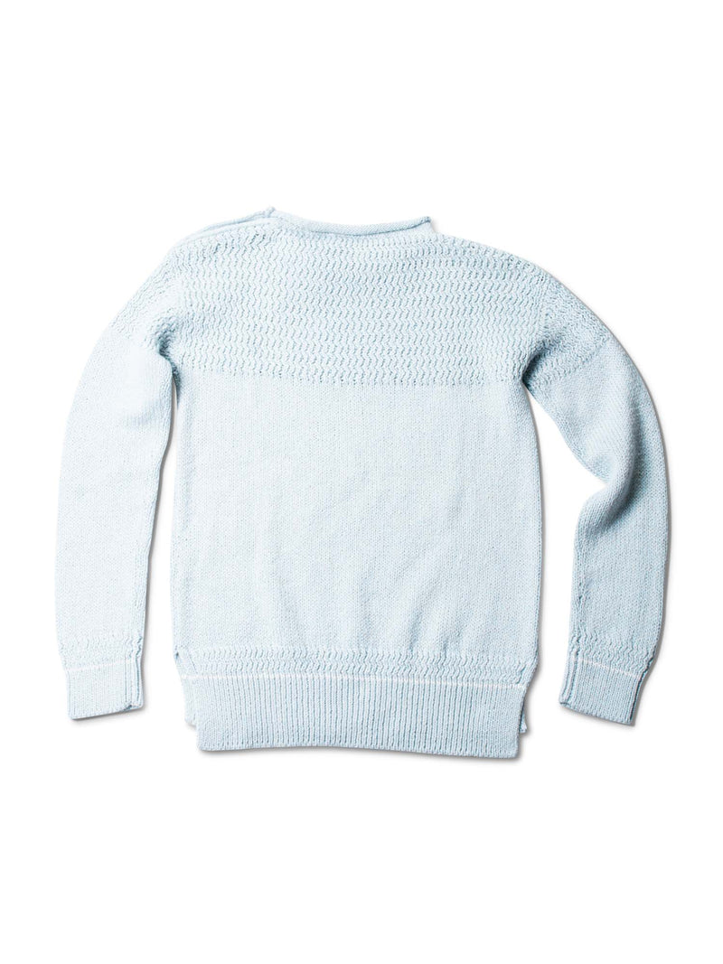 Loro Piana Cashmere Button Detail Sweater Light Blue-designer resale