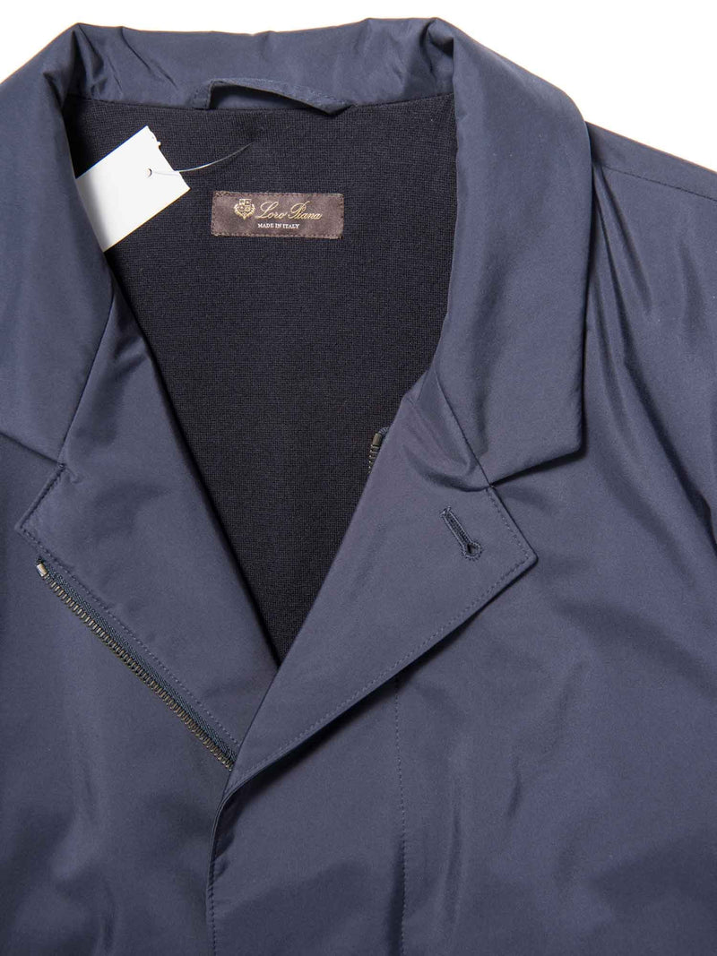 Loro Piana Men Sebring Cashmere Zippered Jacket Navy XXL-designer resale