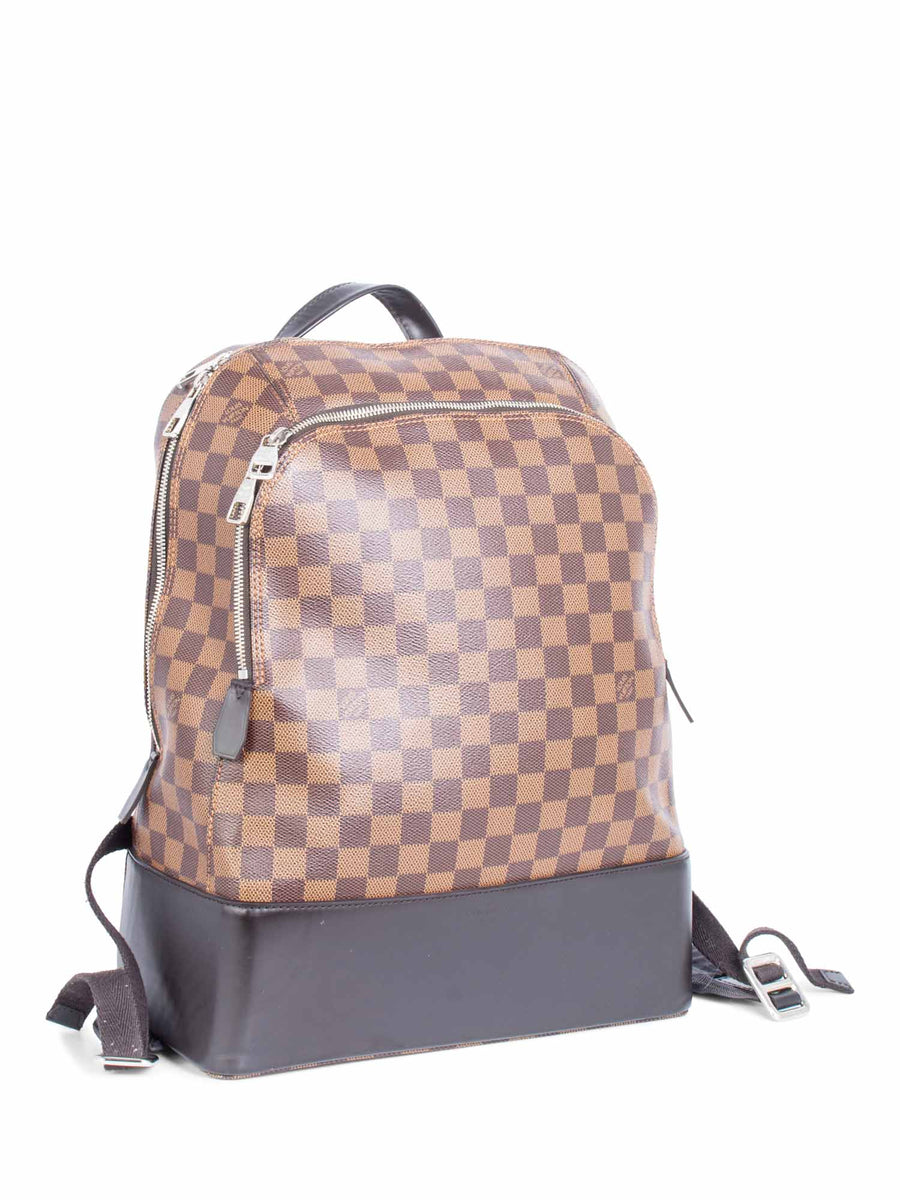 louis vuitton backpack checkered brown Macassar Monogram Christopher Savonches Lock Scratched Louis Vuitton Damier Ebene Josh