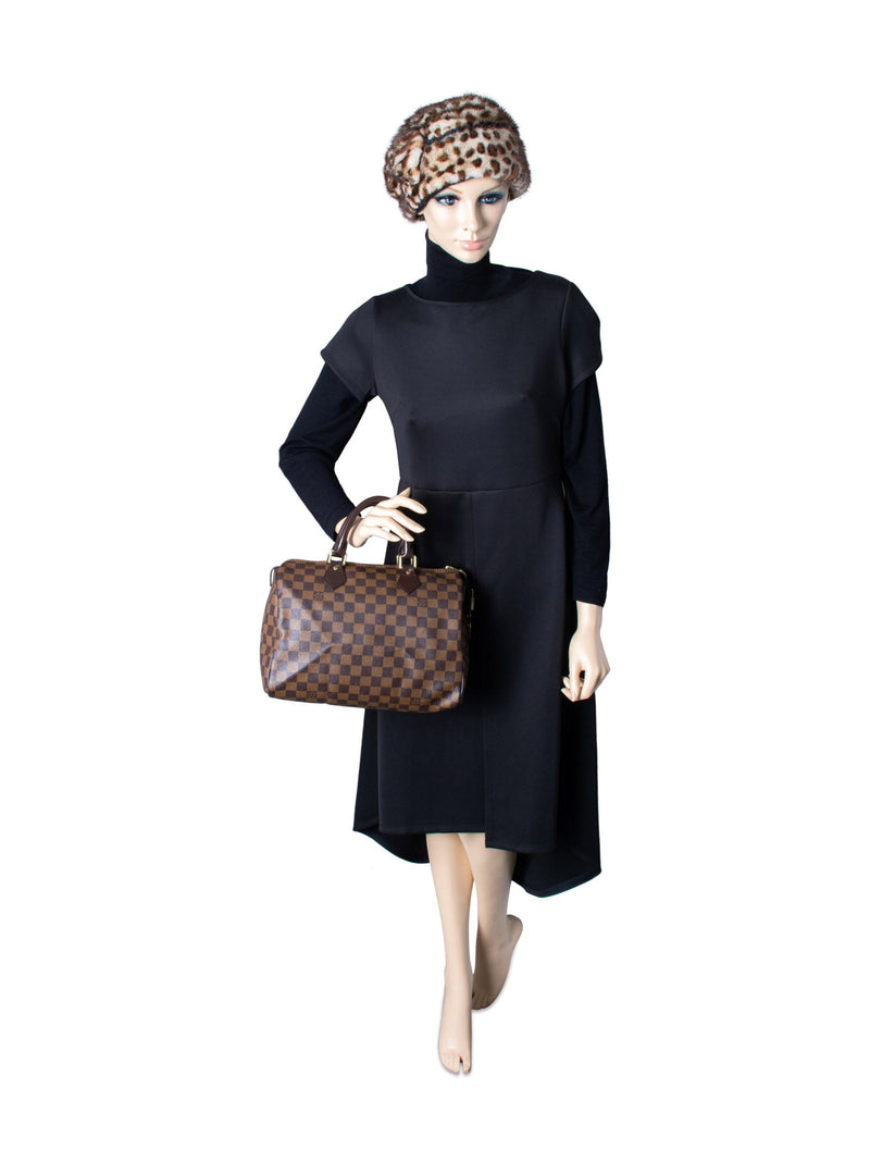 Louis Vuitton Damier Ebene Speedy Bag 30 Brown-designer resale