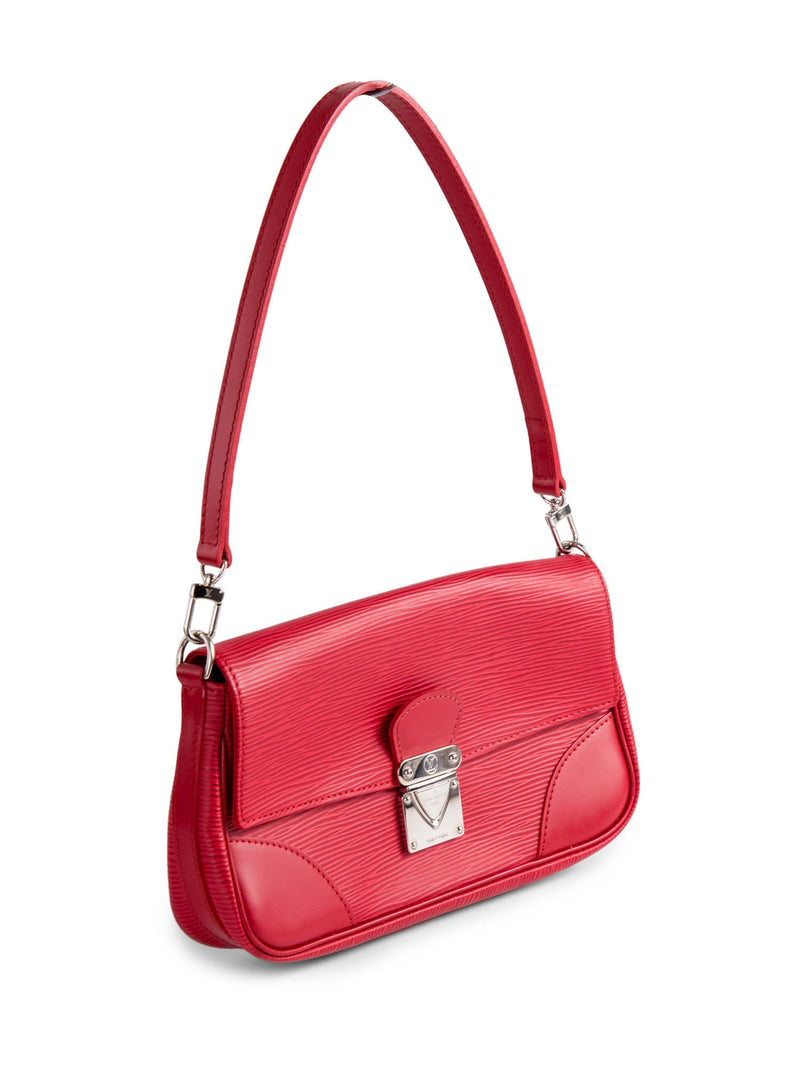 Louis Vuitton Epi Leather Chain Messenger Bag Red-designer resale