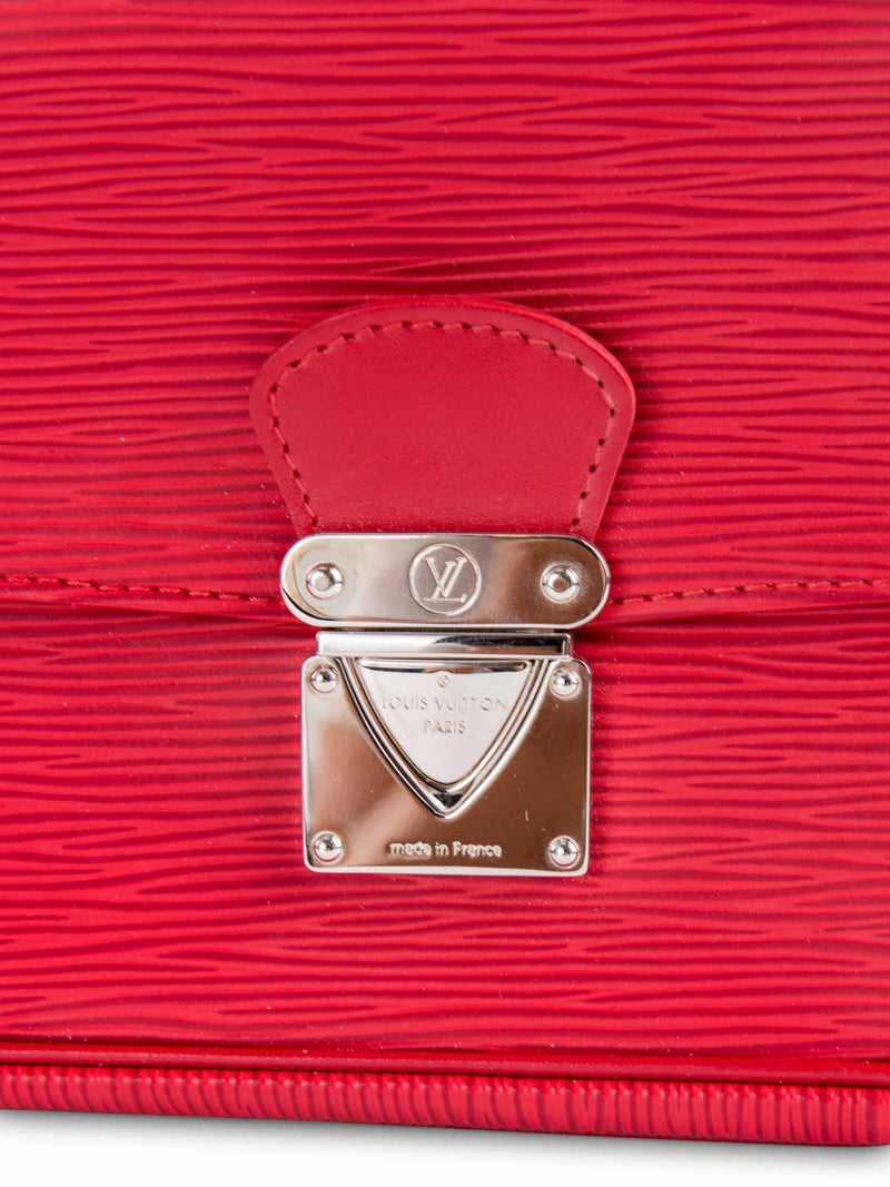 Louis Vuitton Epi Leather Chain Messenger Bag Red-designer resale