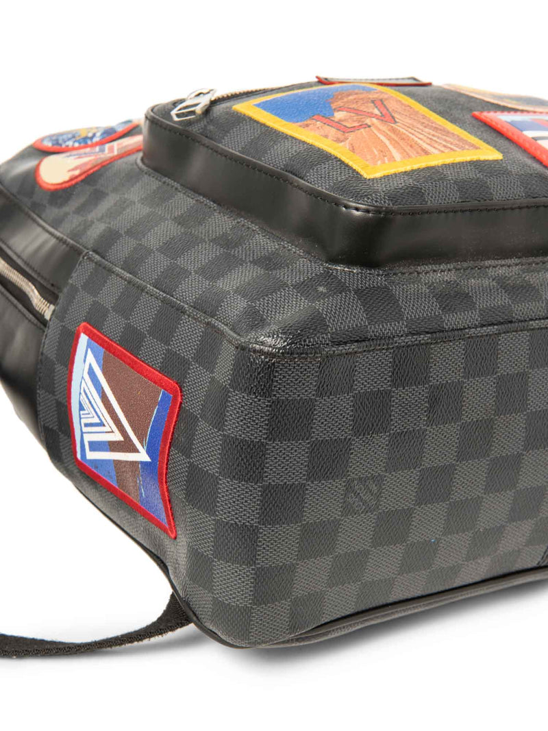Louis Vuitton Logo Patch Damier Graphite Alps Josh Backpack Multicolor-designer resale