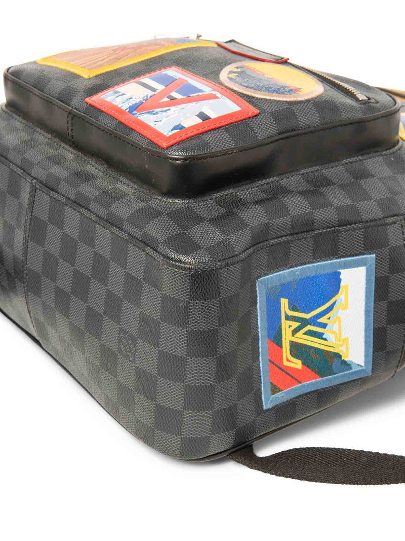 Louis Vuitton Logo Patch Damier Graphite Alps Josh Backpack Multicolor-designer resale