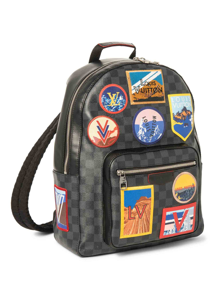 Louis Vuitton Logo Patch Damier Graphite Alps Josh Backpack Multicolor