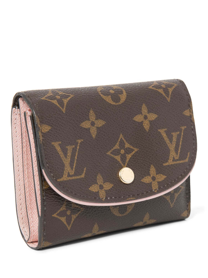 Louis Vuitton Monogram Ariane Compact Wallet Brown Pink-designer resale