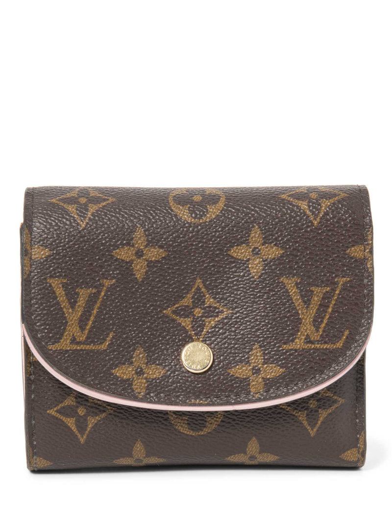 Louis Vuitton Monogram Ariane Compact Wallet Brown Pink-designer resale