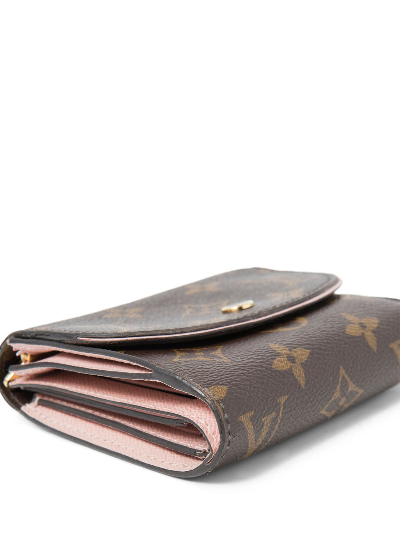 Louis Vuitton Monogram Ariane Compact Wallet Brown Pink-designer resale
