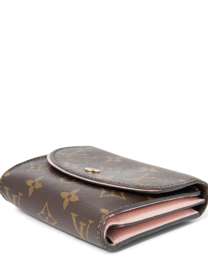 Louis Vuitton Monogram Ariane Compact Wallet Brown Pink-designer resale