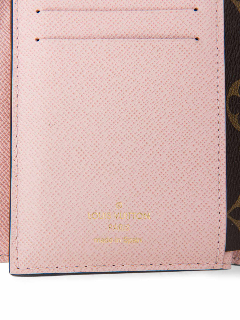 Louis Vuitton Monogram Ariane Compact Wallet Brown Pink-designer resale