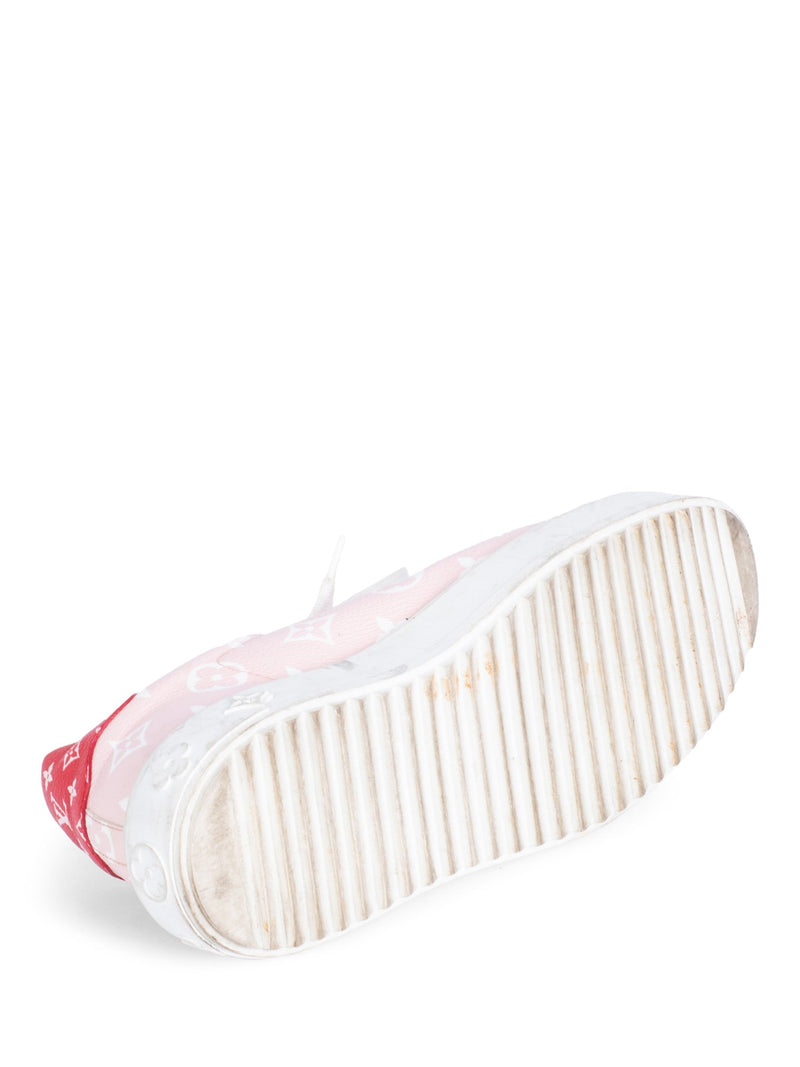 Louis Vuitton Monogram Canvas Escale Time Out Sneaker Pink Red-designer resale