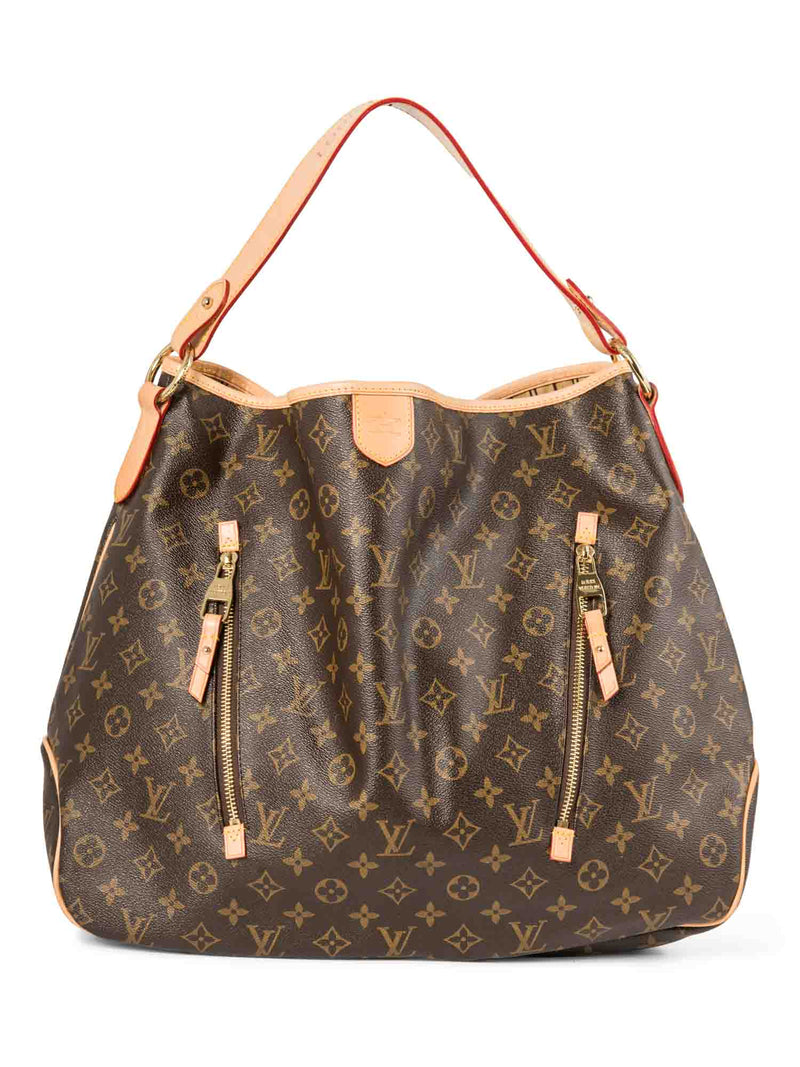 Louis Vuitton Monogram Delightful GM Hobo Bag Brown Gold-designer resale