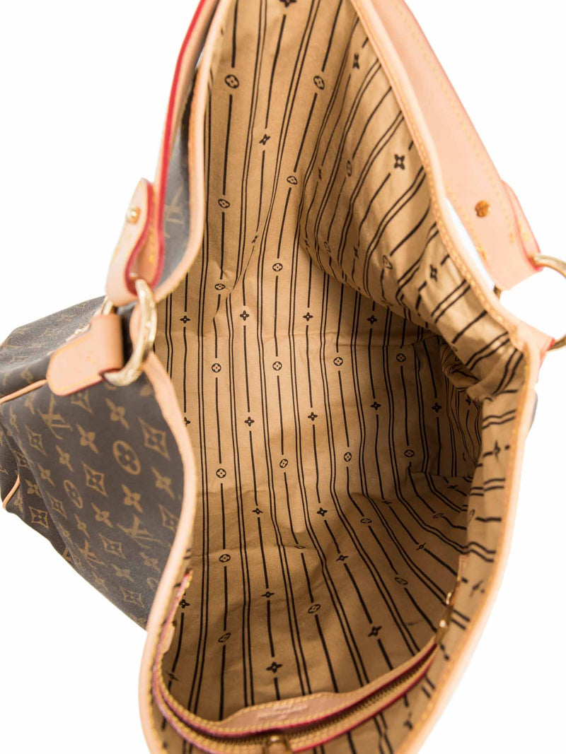 Louis Vuitton Monogram Delightful GM Hobo Bag Brown Gold-designer resale