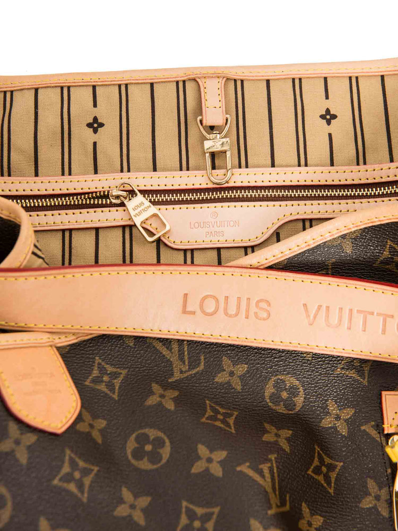 Louis Vuitton Monogram Delightful GM Hobo Bag Brown Gold-designer resale