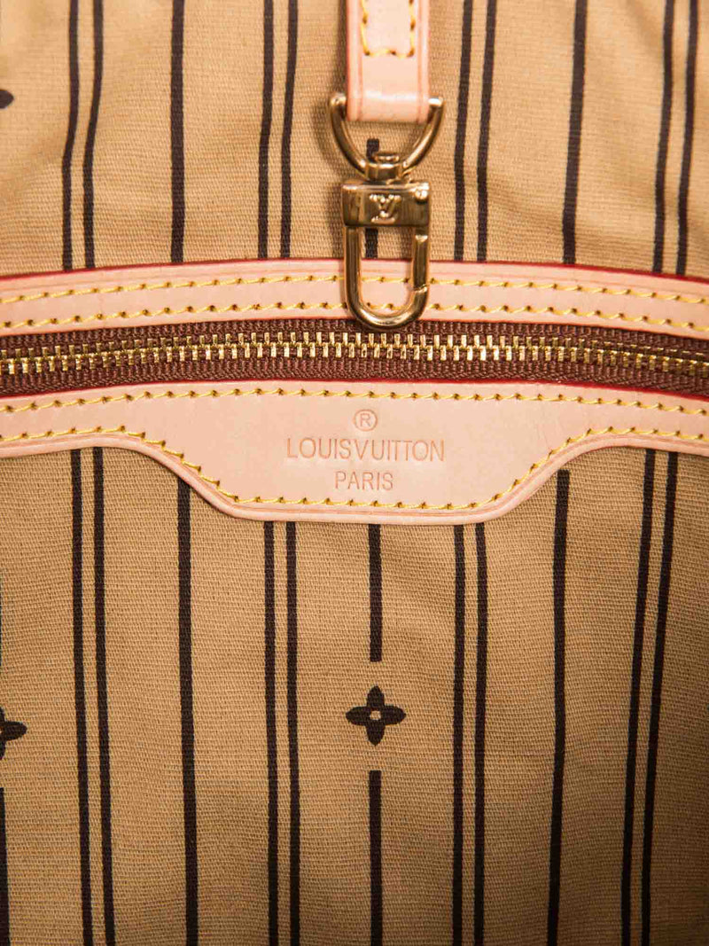 Louis Vuitton Monogram Delightful GM Hobo Bag Brown Gold-designer resale