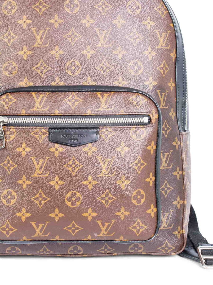 Louis Vuitton Monogram Josh Backpack Brown Black Louis Vuitton Monogram Josh Backpack Brown Black